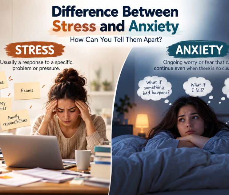 Difference Between Stress and Anxiety
