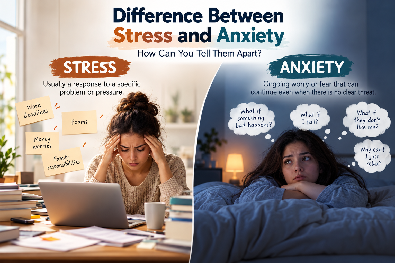 Difference Between Stress and Anxiety