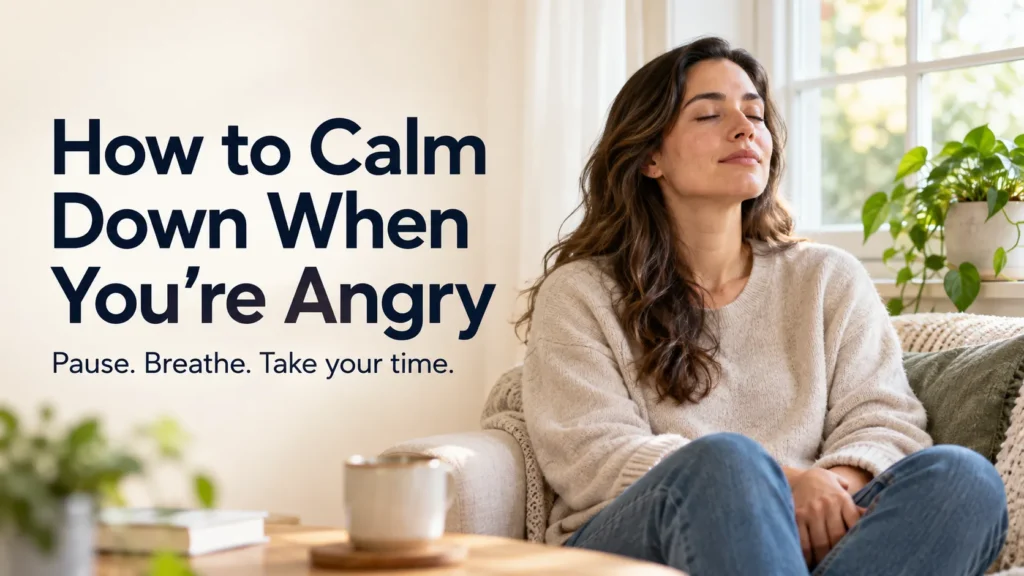 how to calm down when you’re angry